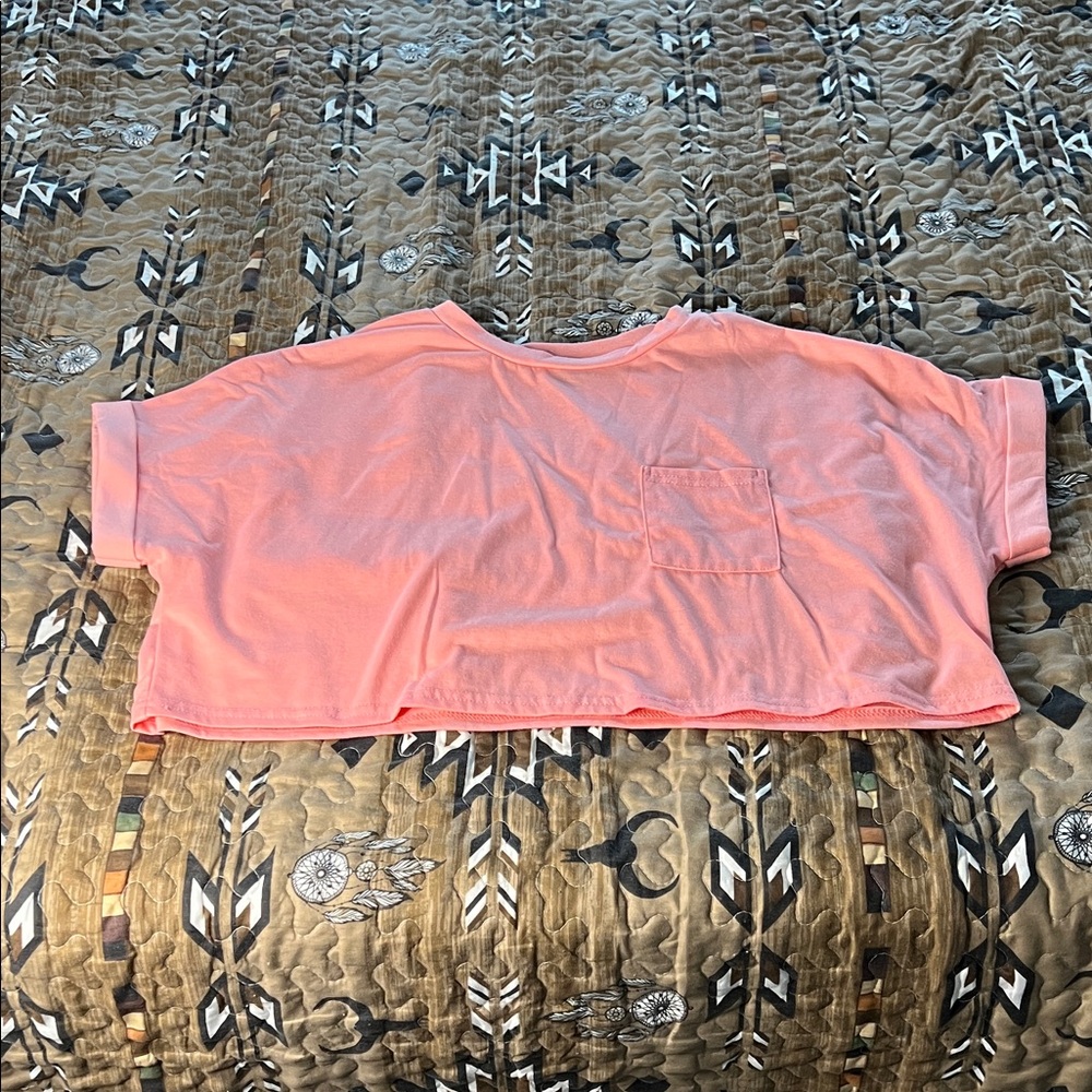 SHEIN Coral Crop Top